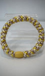 Elastique cheveux Kknekki mix jaune et doré