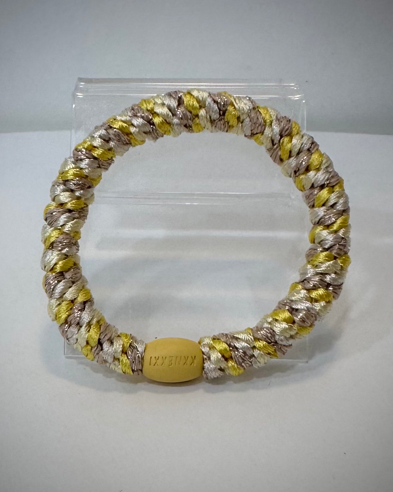 Elastique cheveux Kknekki mix jaune et doré