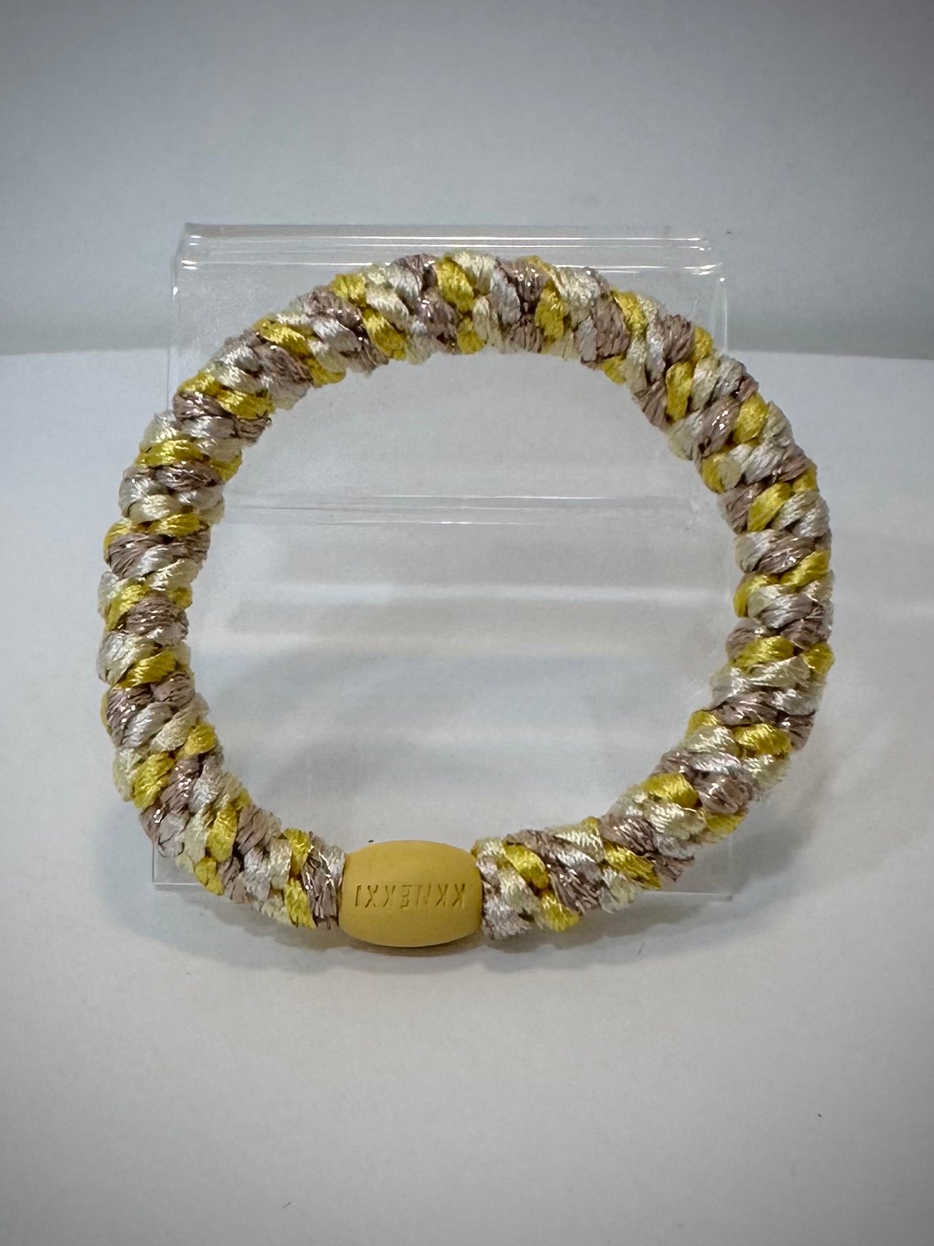 Elastique cheveux Kknekki mix jaune et doré