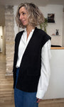 Gilet layering femme casual chic