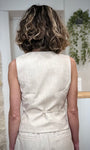 Gilet femme élégant pour été de dos