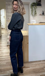 Jean coupe droite indigo automne hiver femme