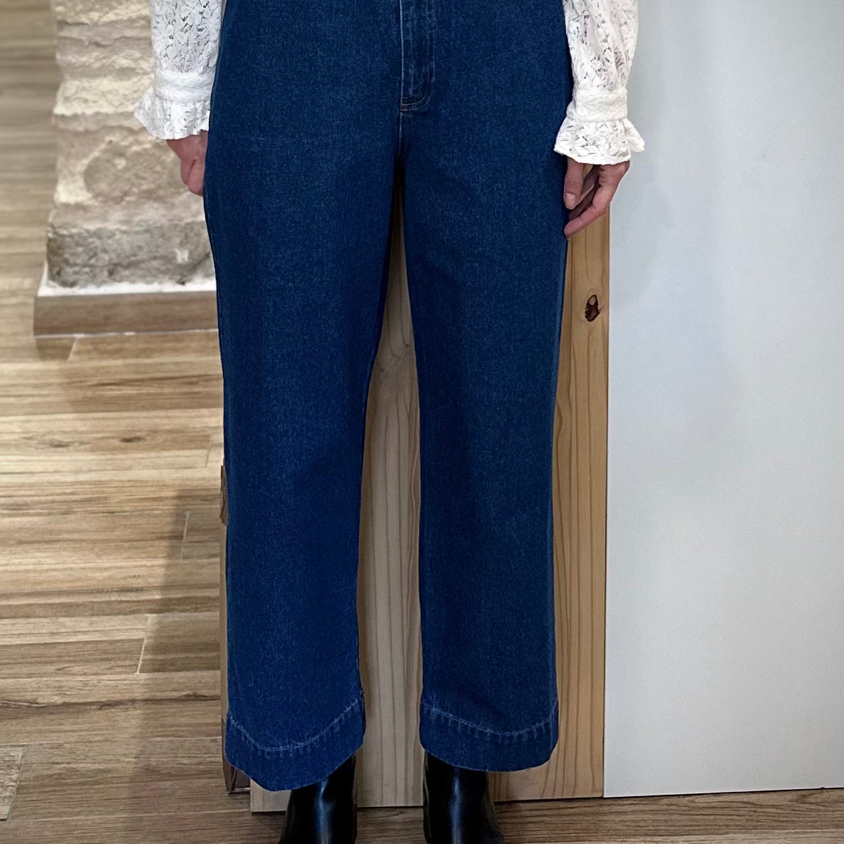 Jean droit coupe ample et élégante