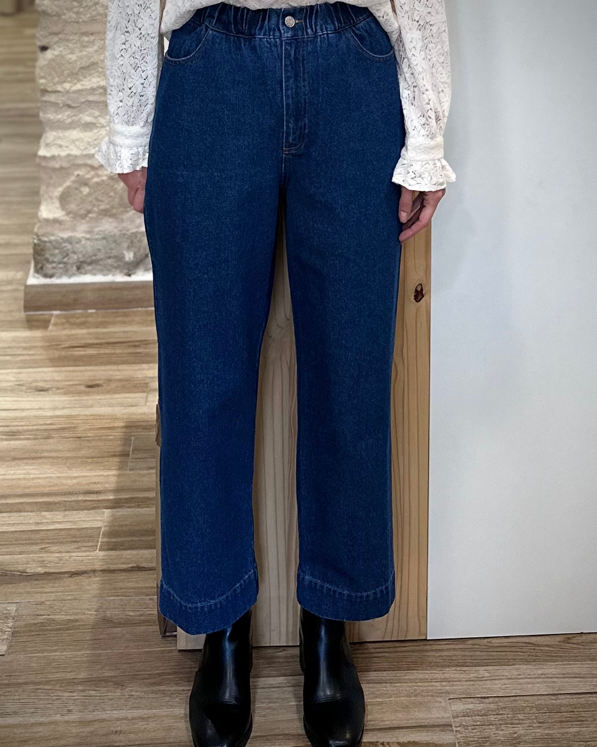 Jean droit coupe ample et élégante