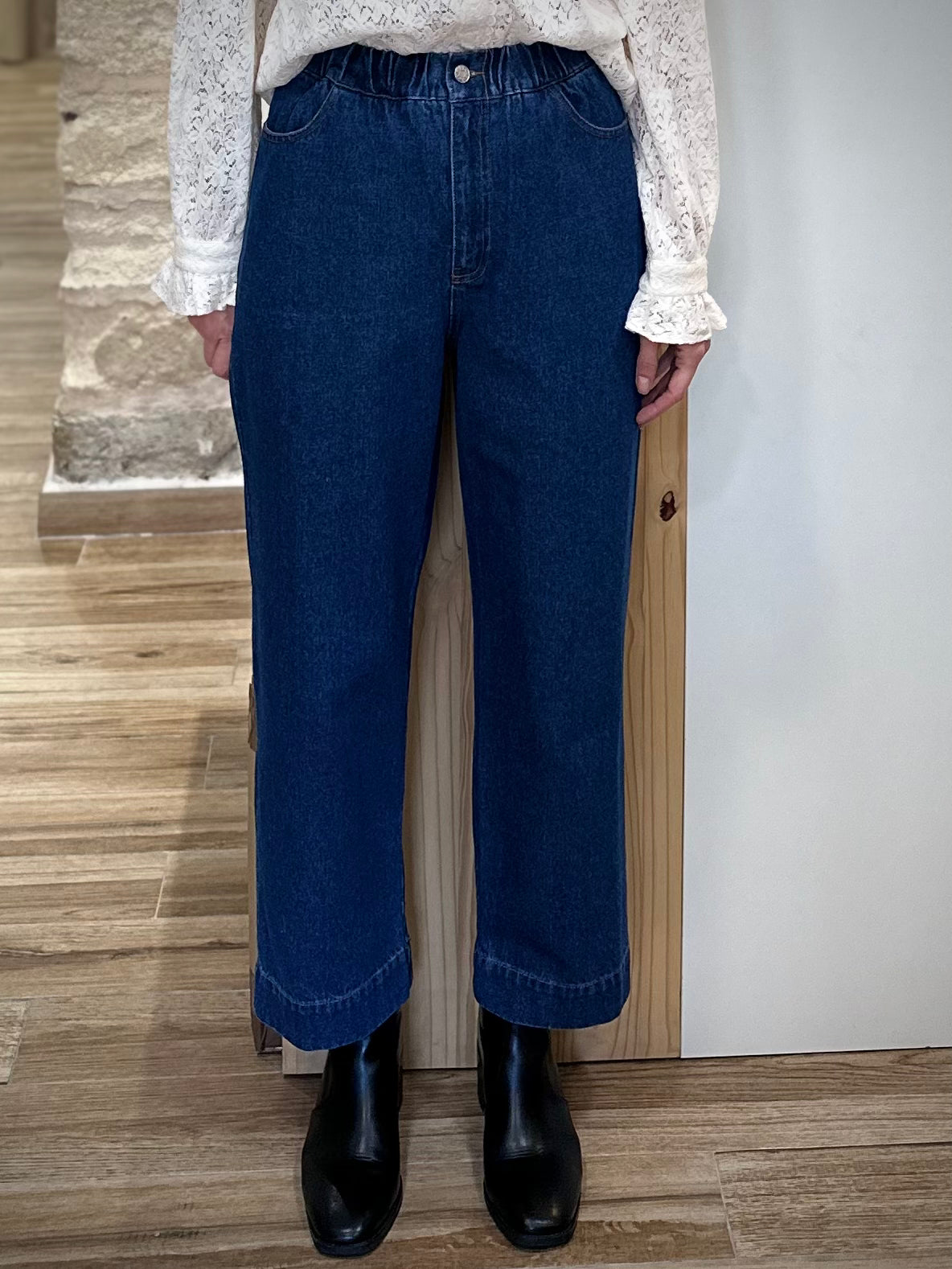 Jean droit coupe ample et élégante