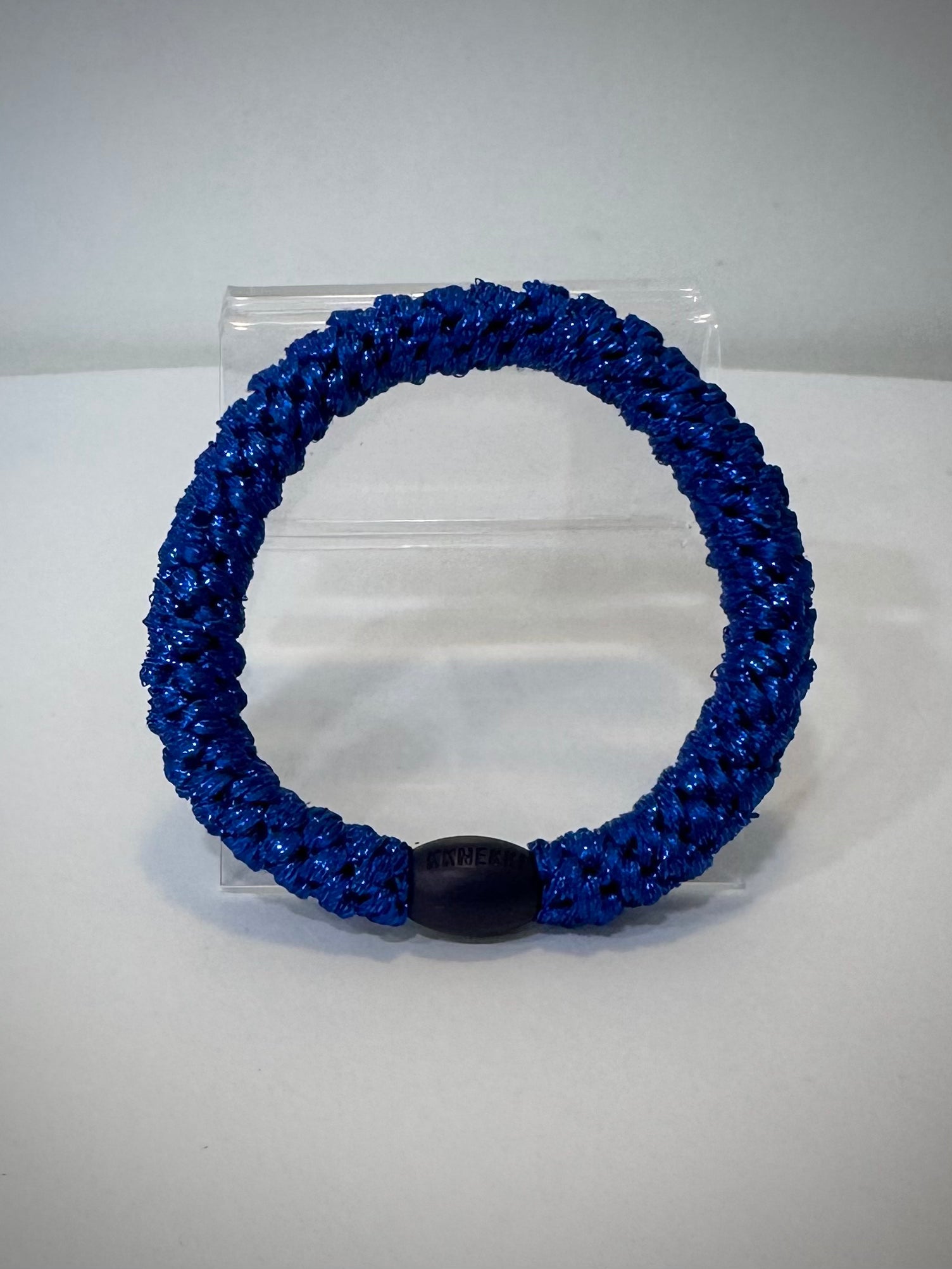 élastique cheveux Kknekki bleu électrique