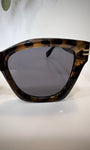 Lunettes oversize écaille dorée tendance 