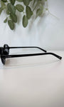 Monture noire brillante lunettes femme 