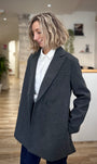 Manteau femme chic avec col tailleur
