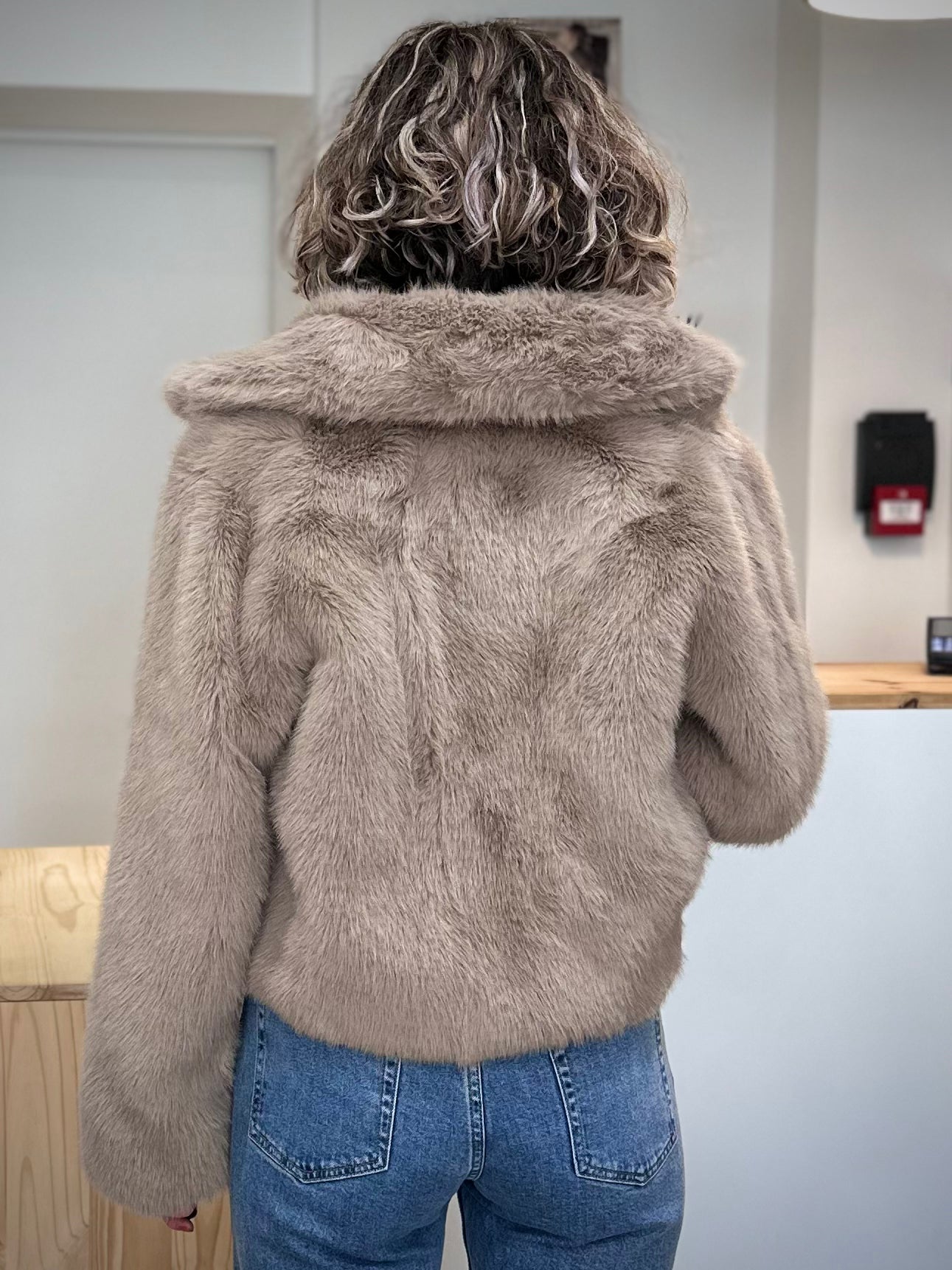 Vue de dos manteau SHONNA coupe moderne