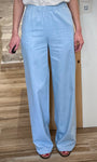 Pantalon coton léger femme coupe évasée été 