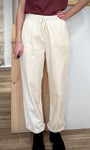Pantalon LIBERTY écru coupe fluide