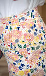 Détail fermeture éclair invisible pantalon Pirée broderie garden fluo