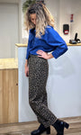 Pantalon imprimé animal casual chic pour journée stylée