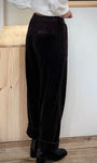 Style hivernal femme en pantalon chocolat