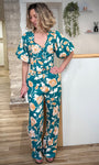 Ensemble pantalon Varino et top Vahe à fleurs