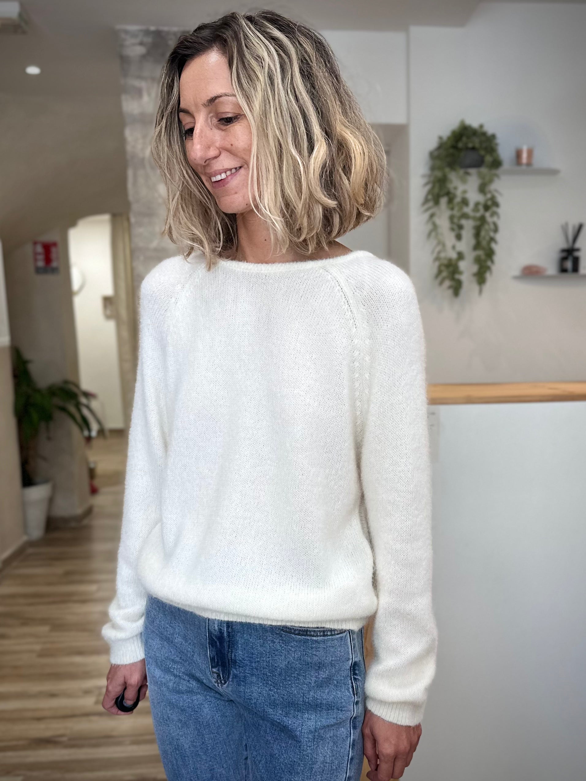 Pull ample à col rond pour un look casual chic