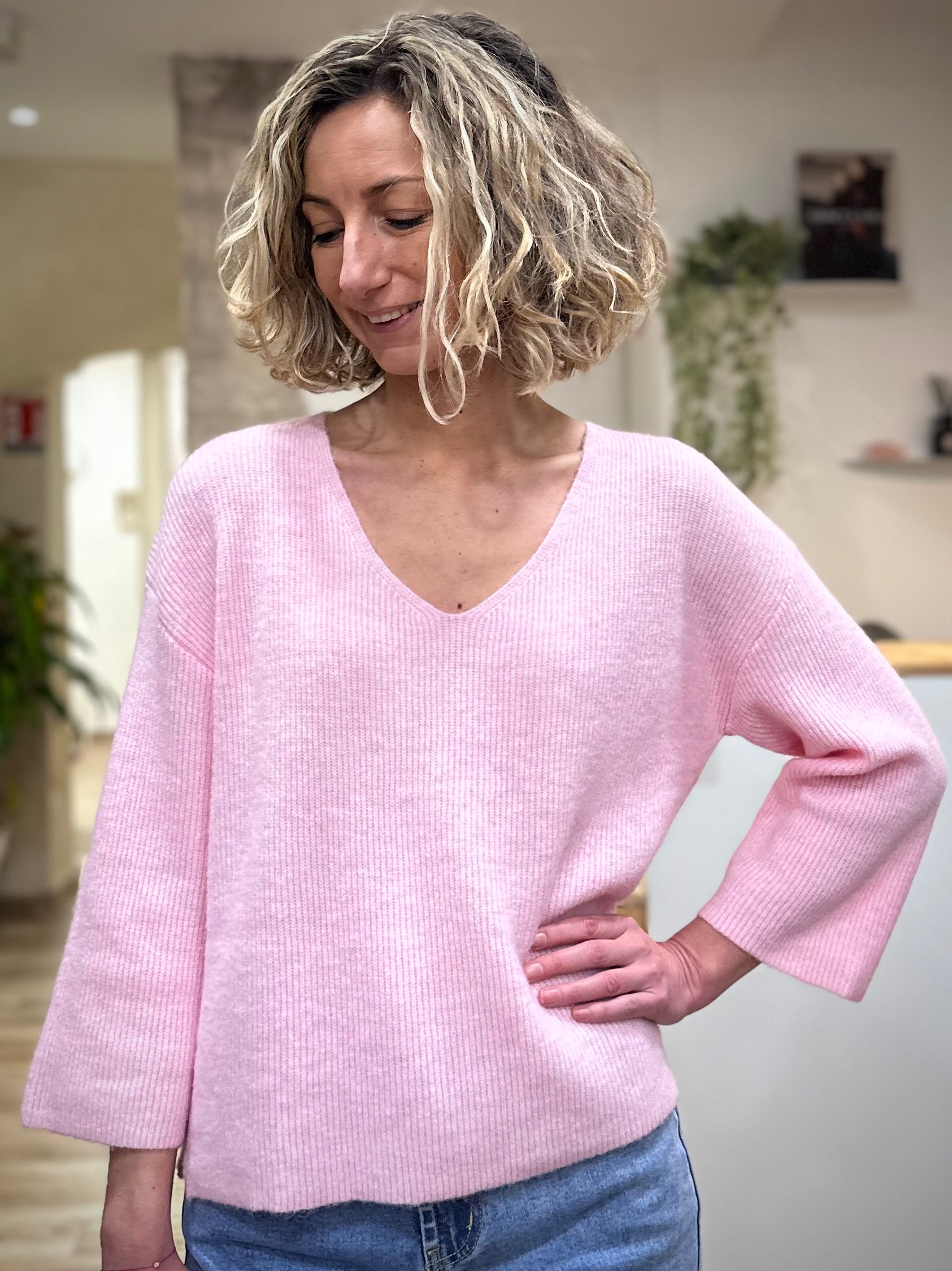 Pull maille douce femme mi-saison