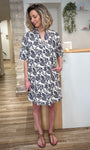 Robe au-dessus du genou style casual chic été 