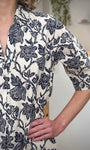 Détail imprimé fleurs robe MADDIE 