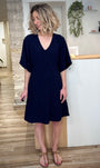 Robe fluide manches ailées casual chic 