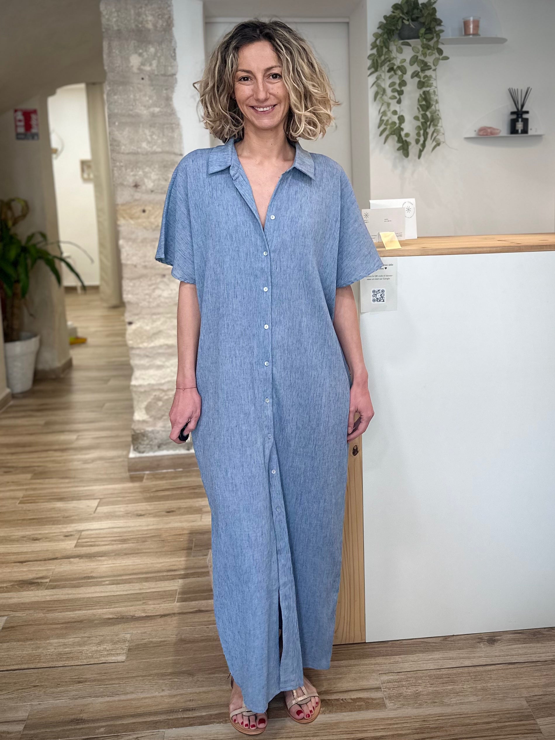 Robe fluide oversize femme style casual chic 