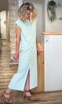 Robe rayures vertes style effortless chic