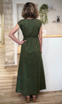 Robe brodée femme effet ajouré délicat de dos