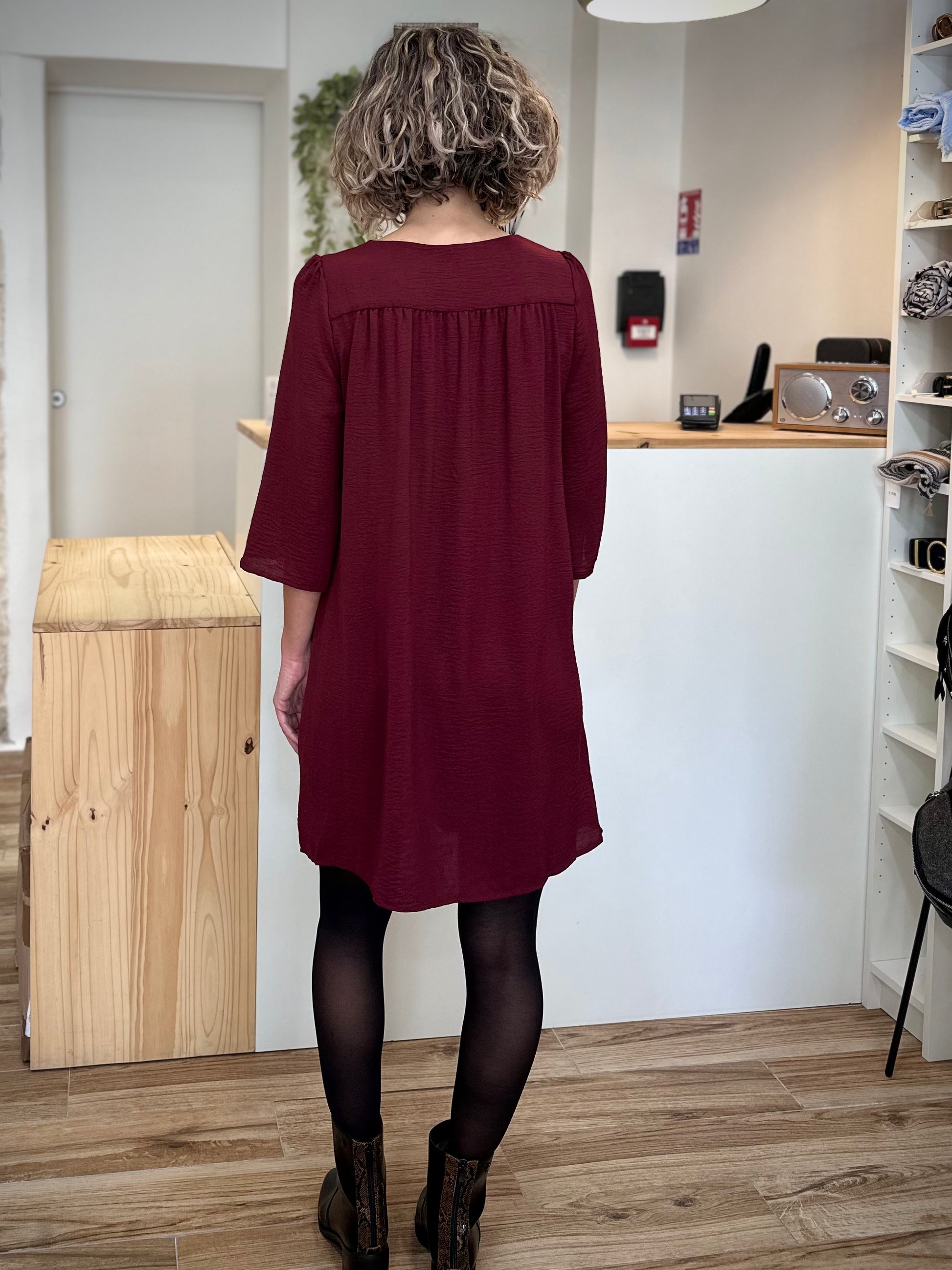 Vue arrière de la robe babydoll