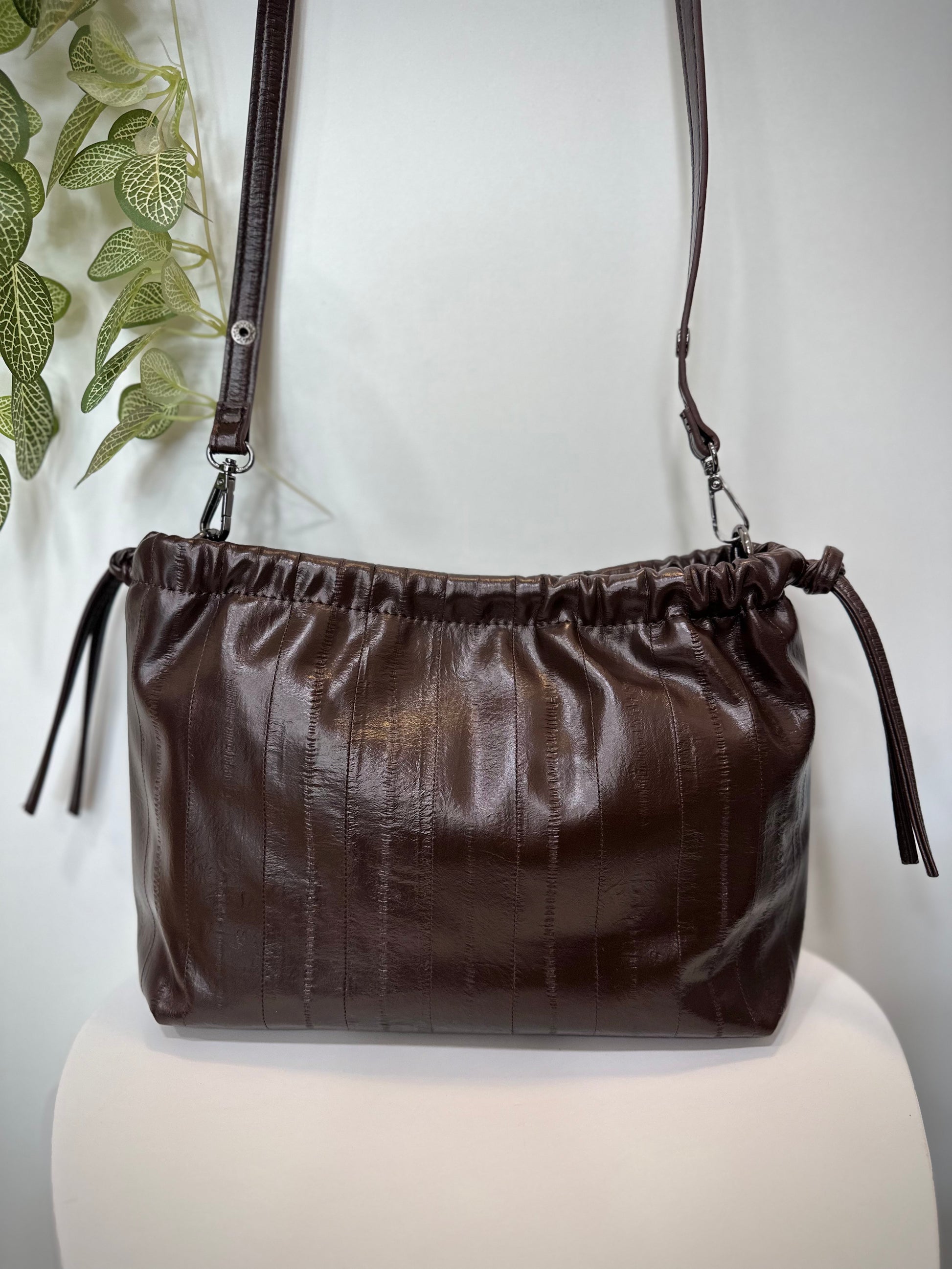 Gros plan sur la texture recyclée marron