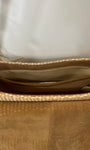 Intérieur du sac avec poche plaquée ouverte visible