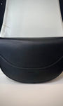 Dos du sac cuir vegan noir demi-lune
