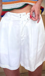 Details fermeture short Posy blanc