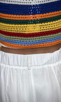 Détail taille élastiquée de dos short Posy