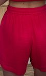 Short taille élastiquée femme style décontracté 