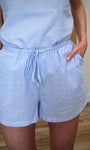 Détail des poches italiennes du short WAYLEN 