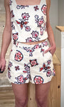 Short imprimé fleurs femme style casual chic 
