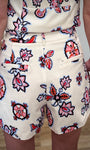 Détail fausses poches passepoilées short WEBBER 