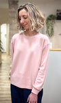 Sweat rose pâle femme look doux et lumineux