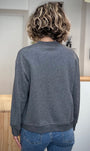 Dos du sweatshirt Sharly gris oversize
