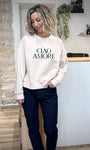 Look casual chic avec sweatshirt en coton