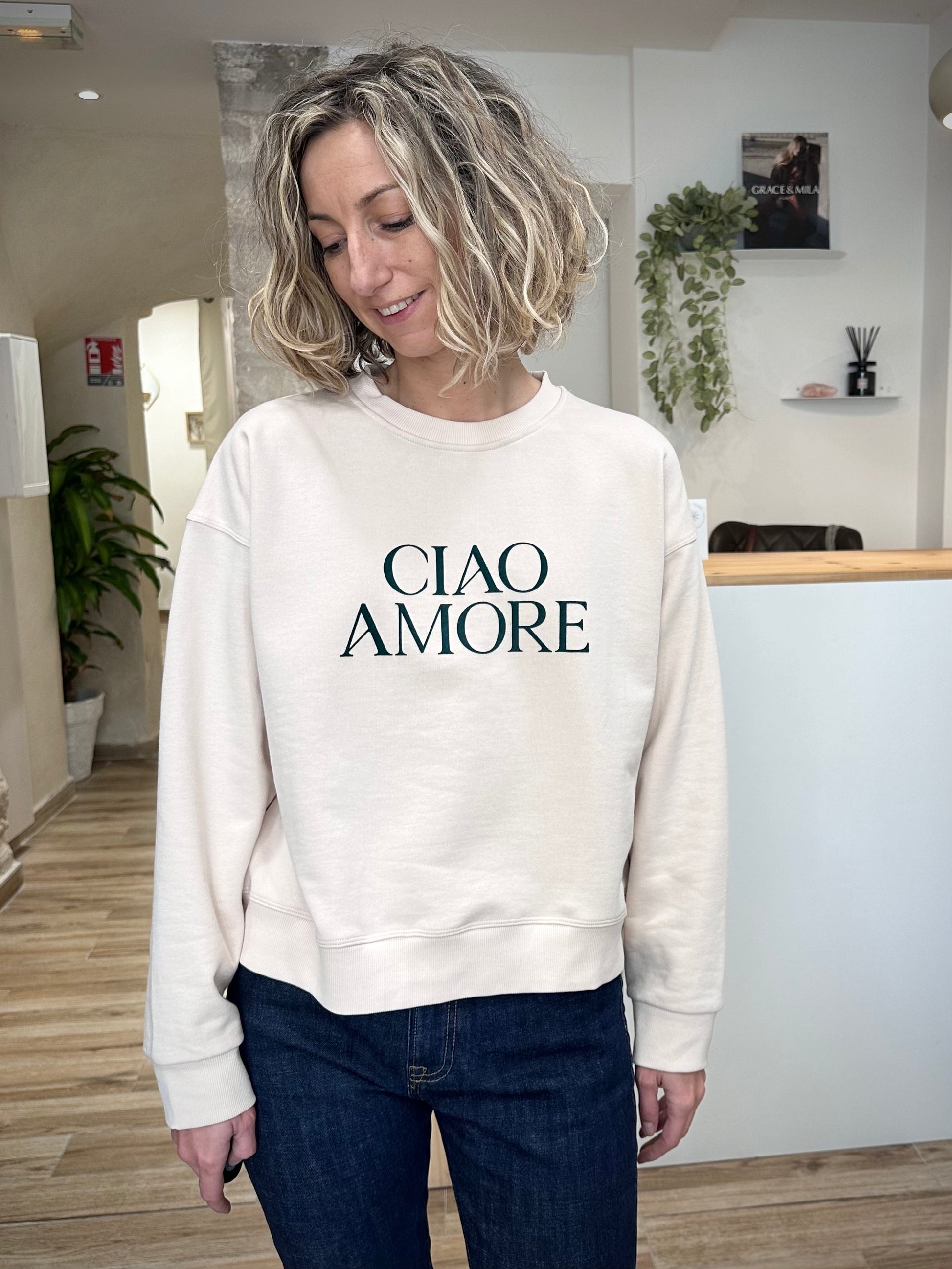 Sweatshirt chic et confortable femme