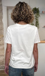 Haut blanc femme coupe décontractée moderne 