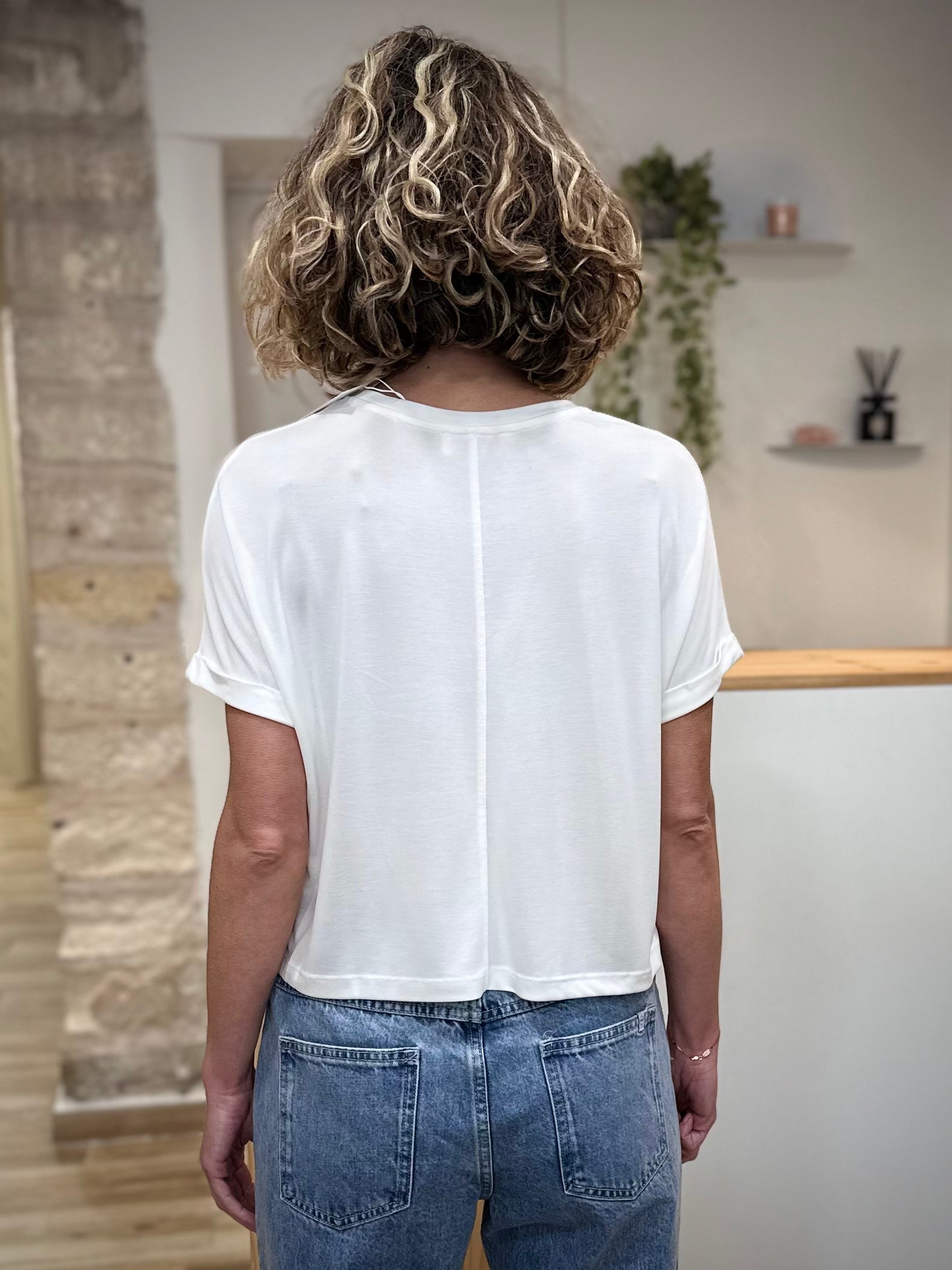 Basique chic femme t-shirt oversize lumineux