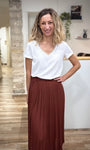 Tenue automne casual chic t-shirt ivoire 