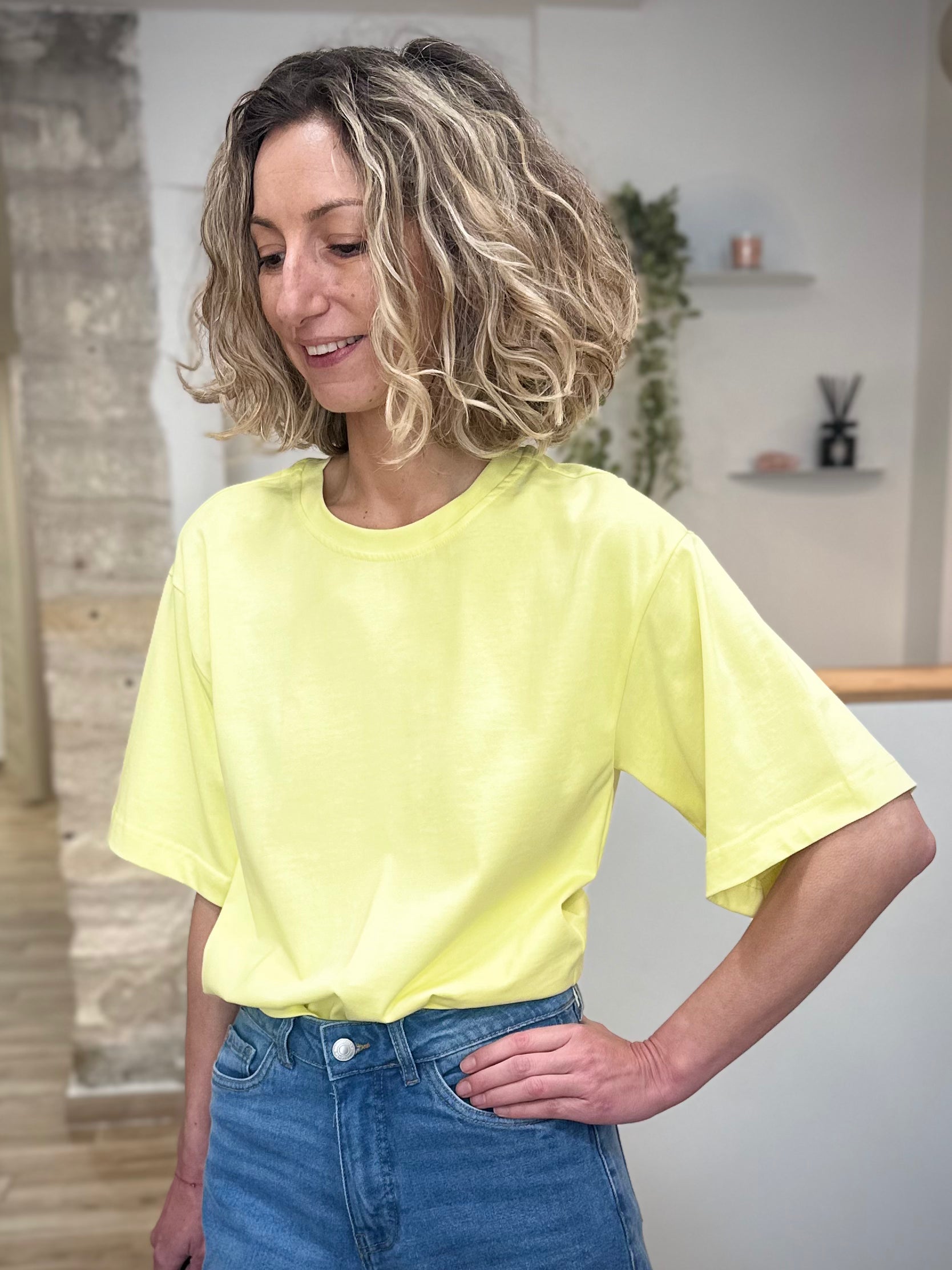 T-shirt coton femme coupe ample 