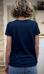 T-shirt femme style casual chic de dos
