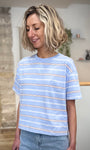 Haut rayé femme style rétro moderne 