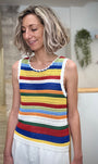 Débardeur crochet coloré femme style casual chic