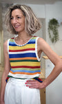 Débardeur multicolore style bohème chic femme